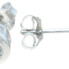 925 Sterling Silver Rhodium Finish Brilliant Stud Earrings - Image 3