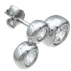 wholesale sterling silver three stone earrings - Image 2