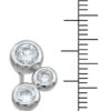wholesale sterling silver three stone earrings - Image 3