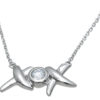 wholesale sterling silver xo hugs and kisses necklace