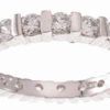 925 Sterling Silver Platinum Finish Band