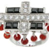 925 Sterling Silver Rhodium Finish Cocktail Cleopatra Fashion Ring